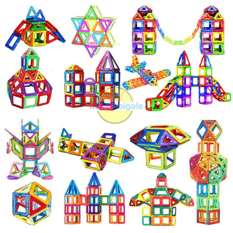 Magnetische bouwblokken in diverse kleuren helpen creativiteit ontwikkelen bij kinderen. Duurzaam en veilig speelgoed.