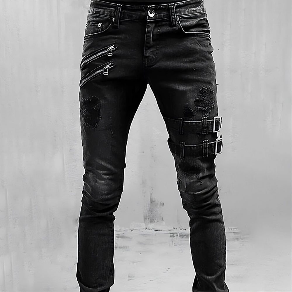 Comfortabele heren jeans, ideaal voor casual en dagelijks gebruik. Veelzijdige mannenmode kleding.