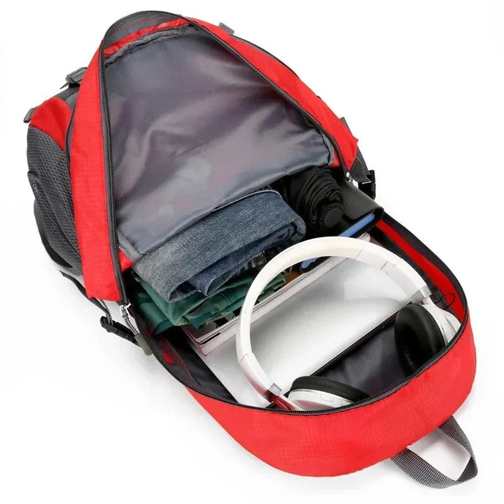 Unisex dagrugzak, 40 liter, waterdicht. Ideaal voor georganiseerde reizen en outdoor activiteiten met handige vakken.