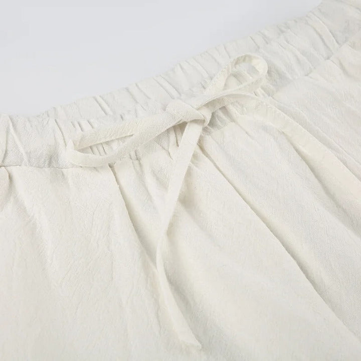 Ademende dames wijde broek, perfect als strandbroek of comfortbroek voor de lente/zomer.