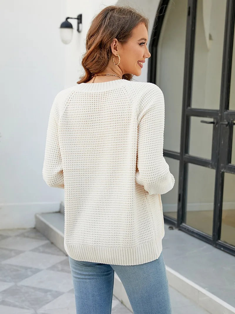 Effen vest voor dames, casual stijl, lange mouwen, met praktische ritssluiting.