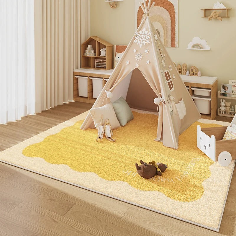 Kindvriendelijke memory foam speelmat, opvouwbaar en waterdicht, voor binnen en buiten speelplezier.