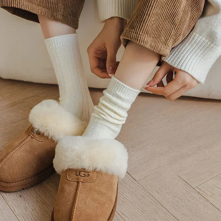 Dames luxe warme wintersokken; comfortabel, stijlvol & perfect voor koude dagen.