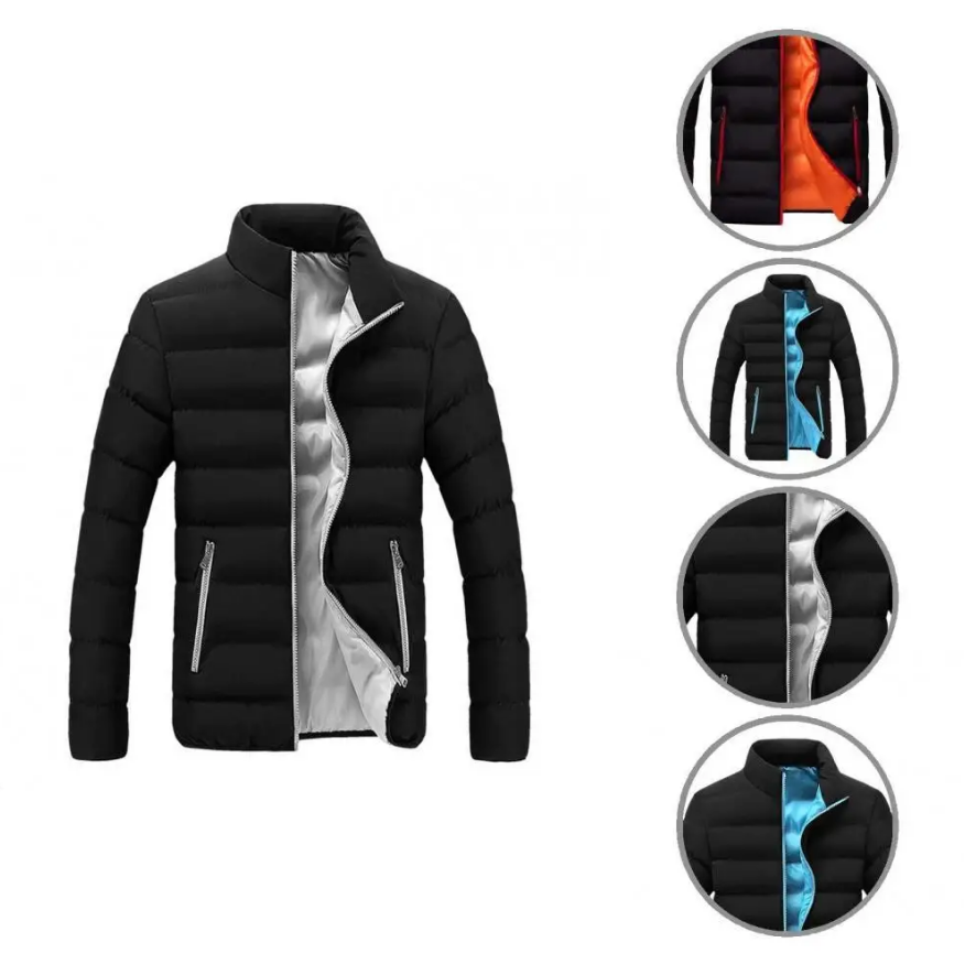 Stijlvol heren pufferjack voor de winter. Een warme en veelzijdige jas, perfecte winterkleding.