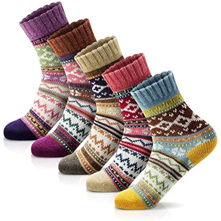Dames winterse sokken: warm, comfortabel & stijlvol voor koude dagen. Trendy voetmode.