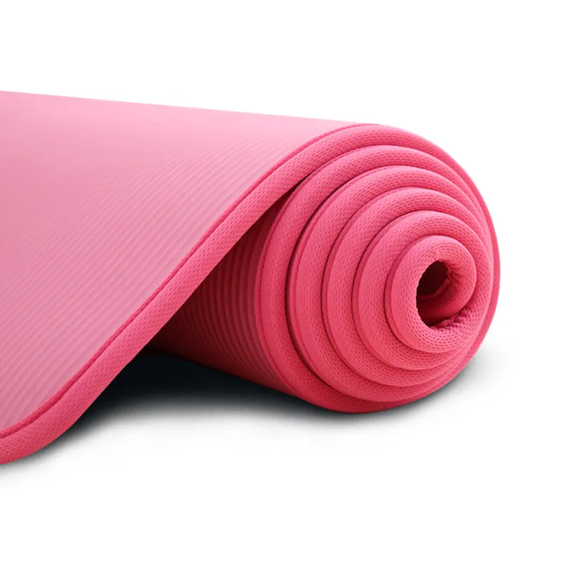 Comfortabele 10mm yogamat voor yoga, pilates, fitness en meditatie. Ideaal voor thuisgym met goede demping.
