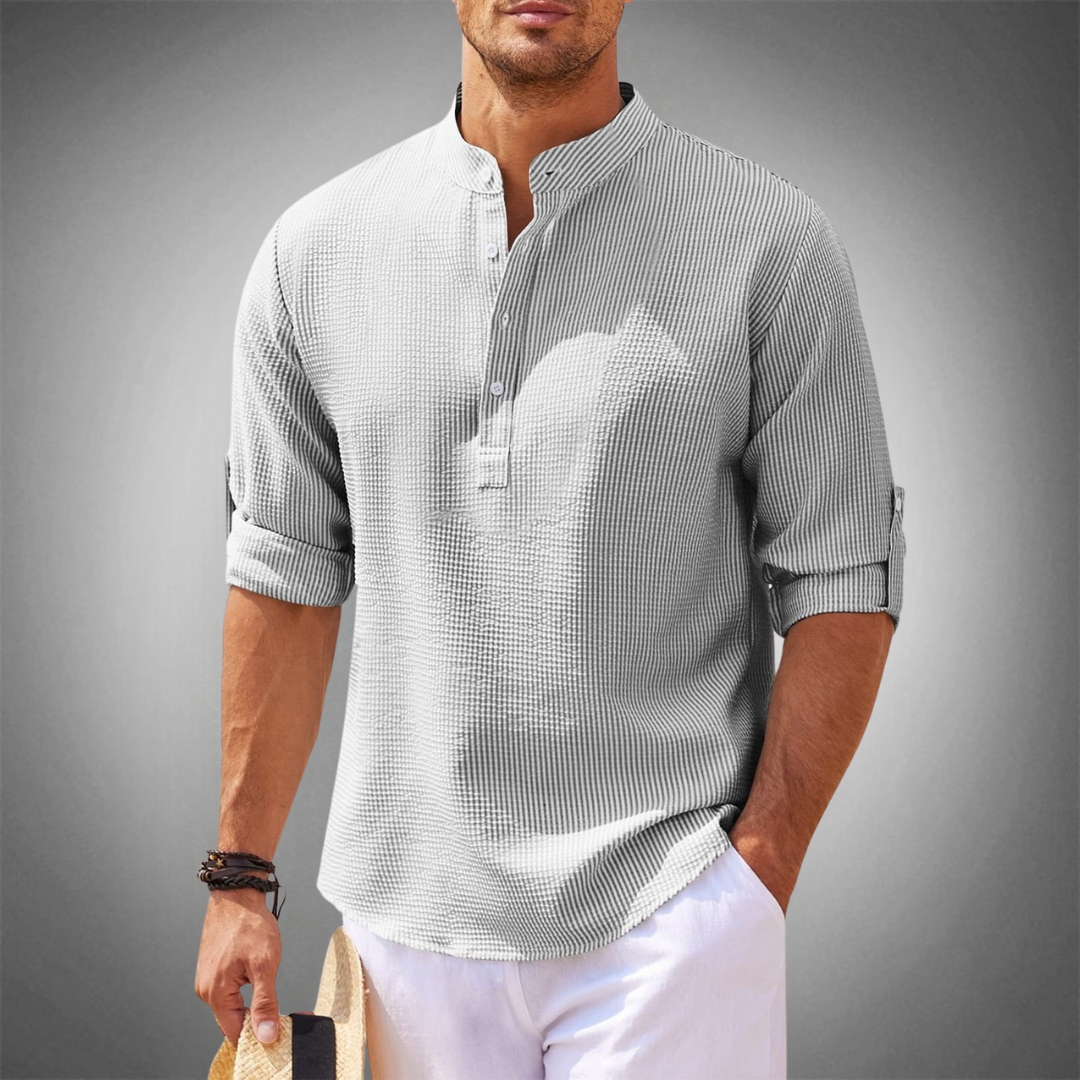 Lichtgewicht herenoverhemd, perfect voor een comfortabele en stijlvolle zomerlook. Geschikt voor casual en smart casual.