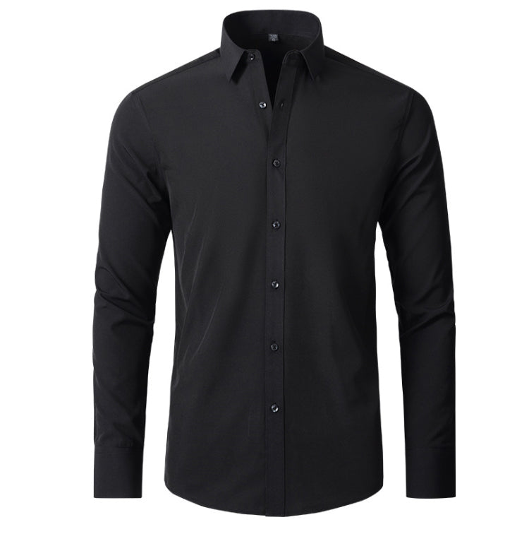 Comfortabel stretch herenoverhemd, ideaal voor lange werkdagen, met een perfecte pasvorm.
