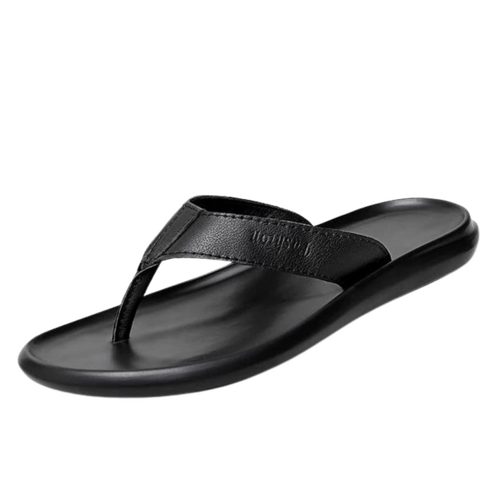 Leano herenslippers bruin, comfortabel en stijlvol voor strand, zwembad en casual zomer outdoor.