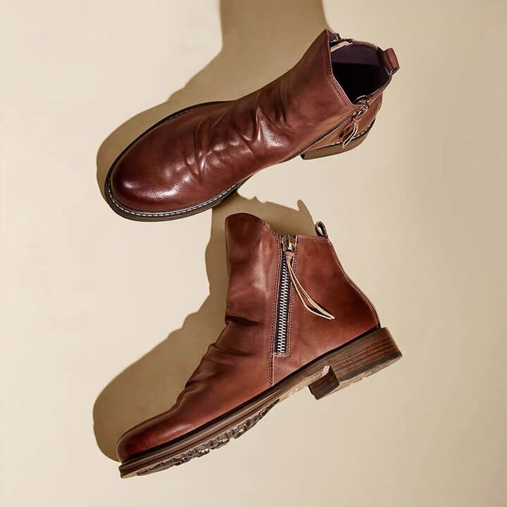 Comfortabele leren veterschoenen voor heren, ideaal voor lange dagen en mode.