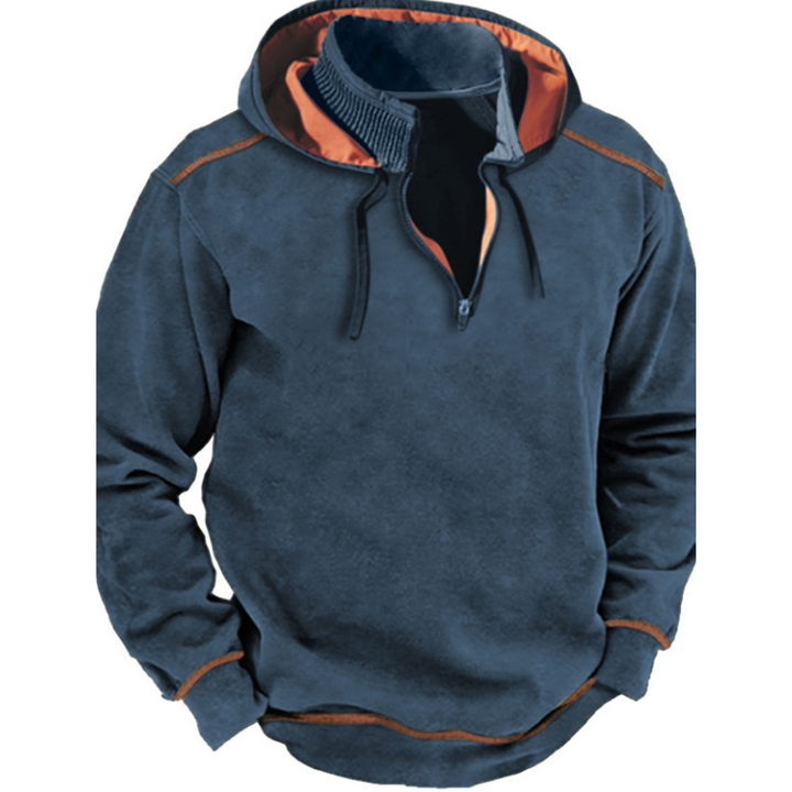 Comfortabele heren wintertrui met capuchon, ideaal voor thermische warmte tijdens outdoor avonturen.