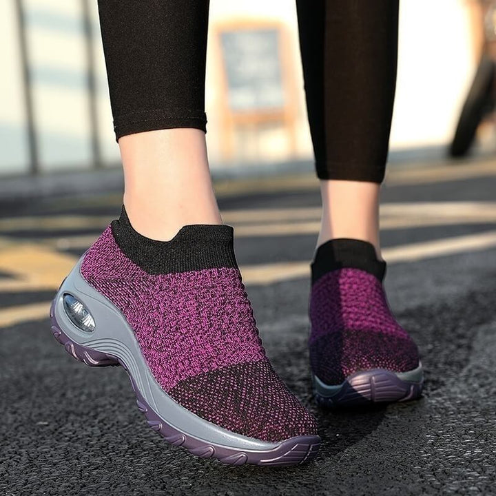 Sportieve dames sneakers, ademende stof en lichtgewicht voor optimaal comfort.