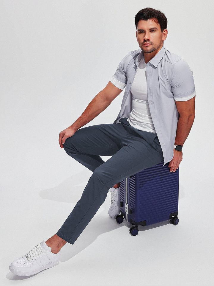 Slim fit heren chino, combineer moeiteloos stijl met optimaal comfort.