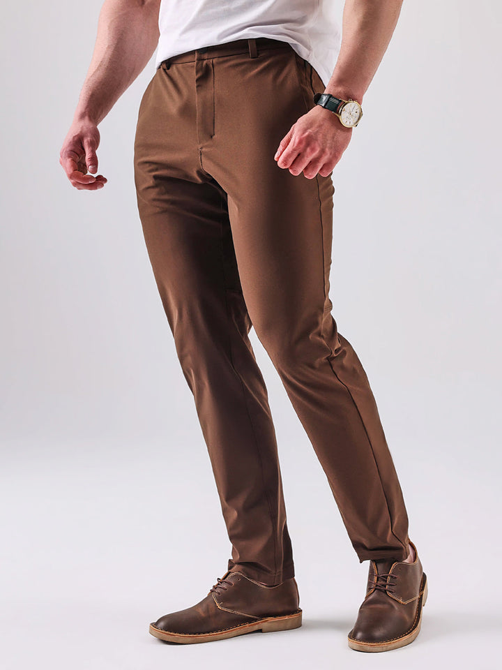 Comfortabele stretch slim fit chino broek voor heren, voor dagelijks gebruik.