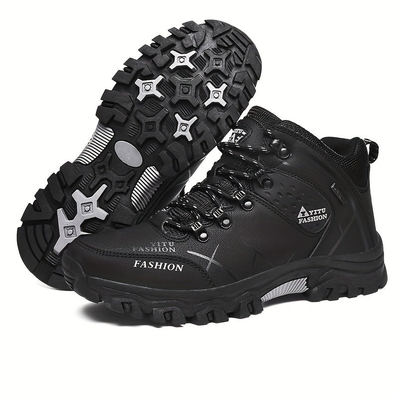 Comfortabele Milan heren outdoor enkellaarzen, perfect voor herfstwandelen en trekking. Slijtvast.