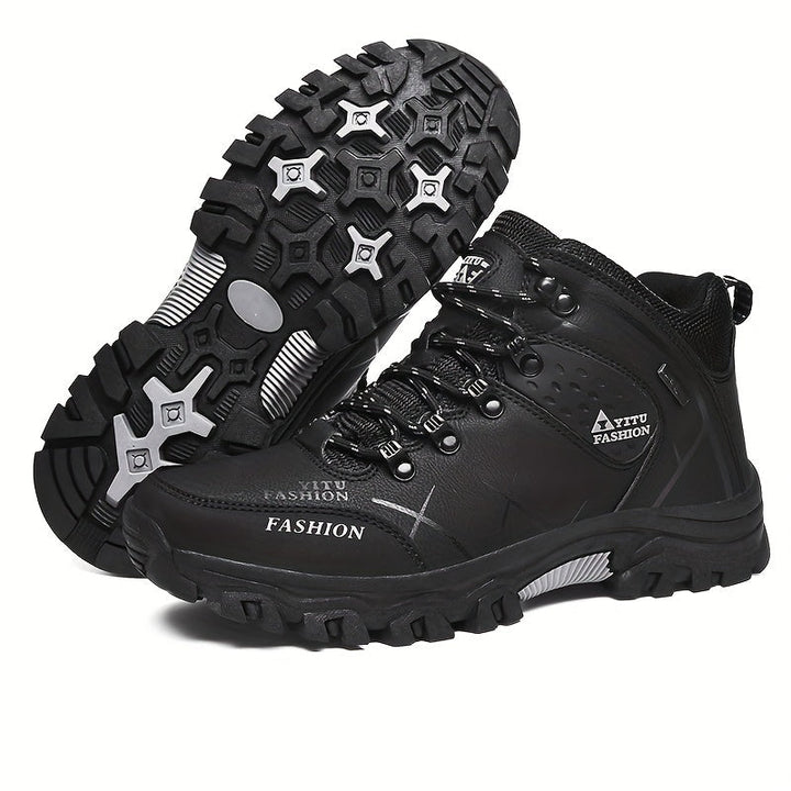 Comfortabele Milan heren outdoor enkellaarzen, perfect voor herfstwandelen en trekking. Slijtvast.