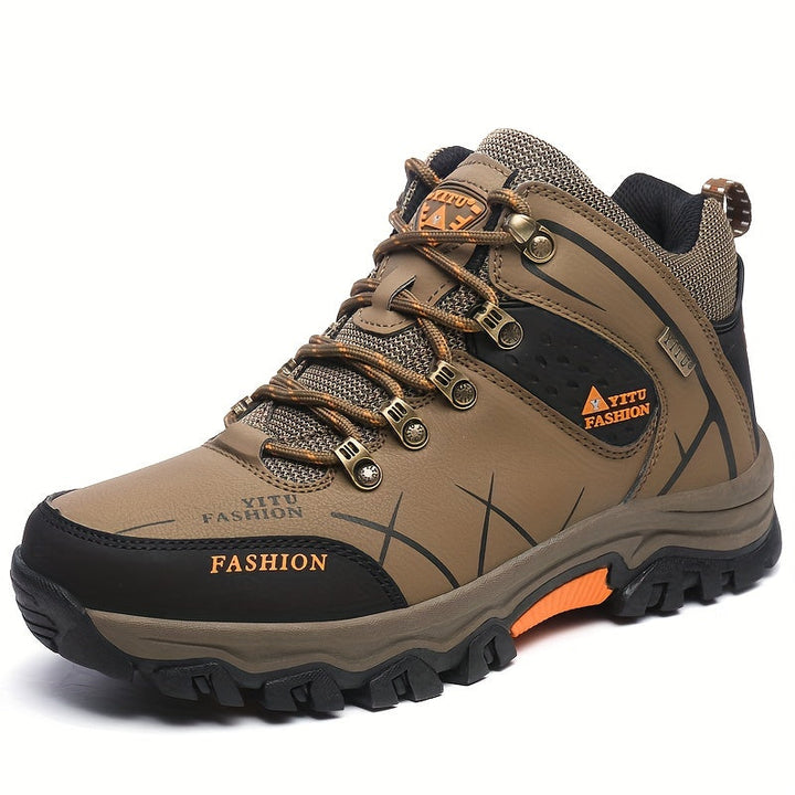 Ergonomische Milan heren wandelschoenen, comfortabel voor lange herfsttochten en trekking. Antislip.