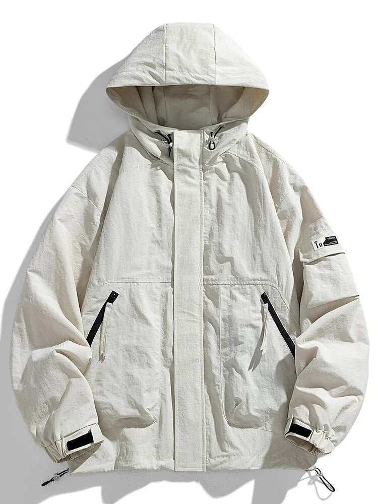 Heren waterafstotend windjack, ideaal voor lente & herfst. Comfortabele en stijlvolle bovenkleding voor outdoor gebruik.