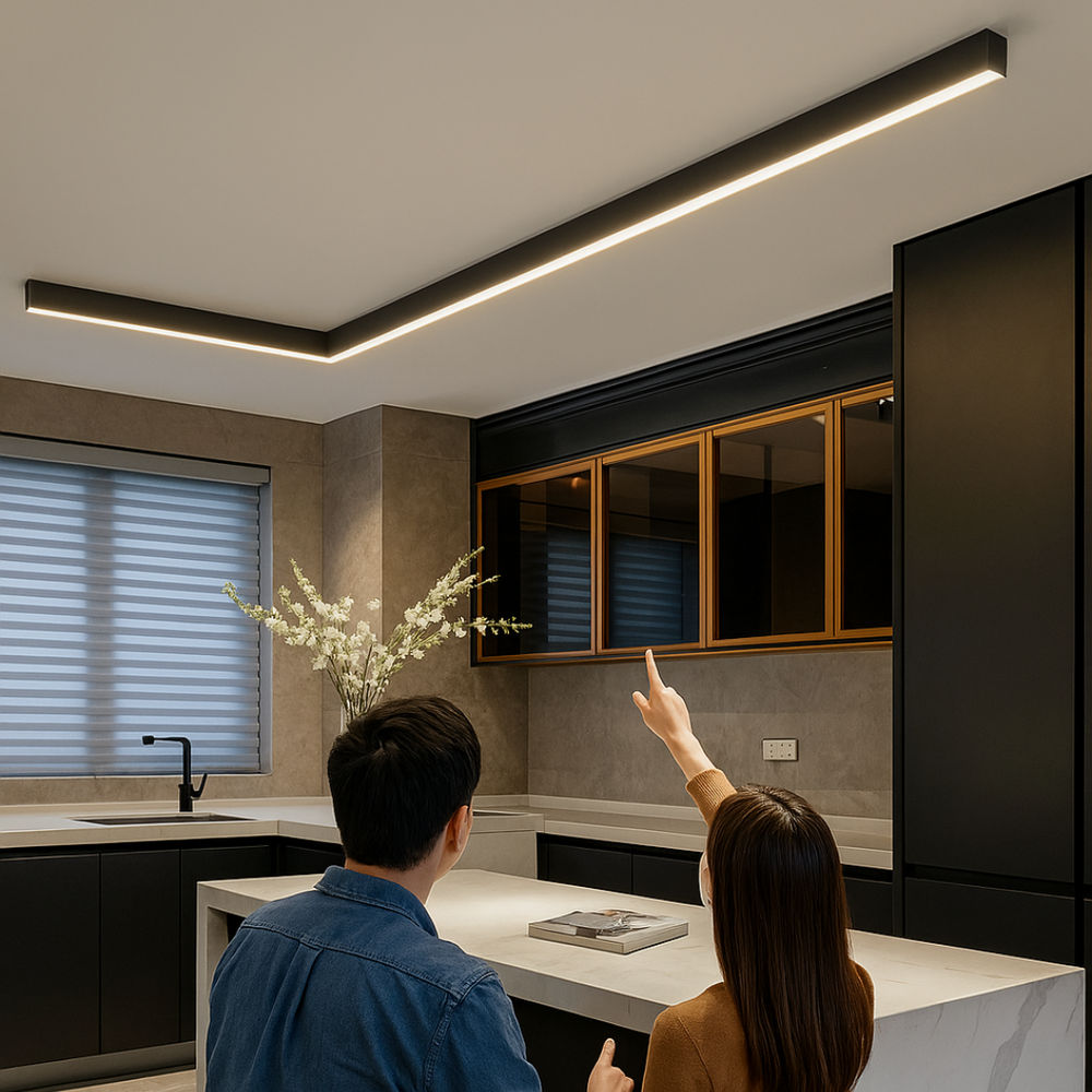 Stijlvolle LED plafondverlichting met minimalistisch design, perfect voor elke moderne interieur.