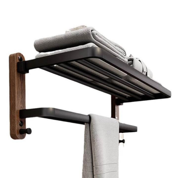 Multifunctioneel modern handdoekrek voor wandmontage. Perfecte badkameraccessoire en woondecoratie zonder boren.