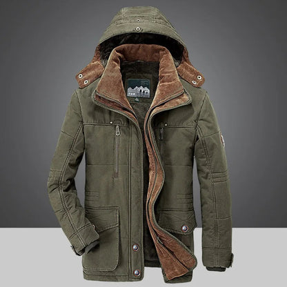 "Modieus winterjack voor mannen in koffie kleur, warm en duurzaam, ideaal voor koude maanden en stijlvolle avonturen."