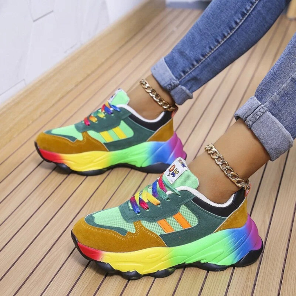 Casual blauwe damessneakers, stijlvol en comfortabel; de ideale schoenen voor elke dag, met goede demping.
