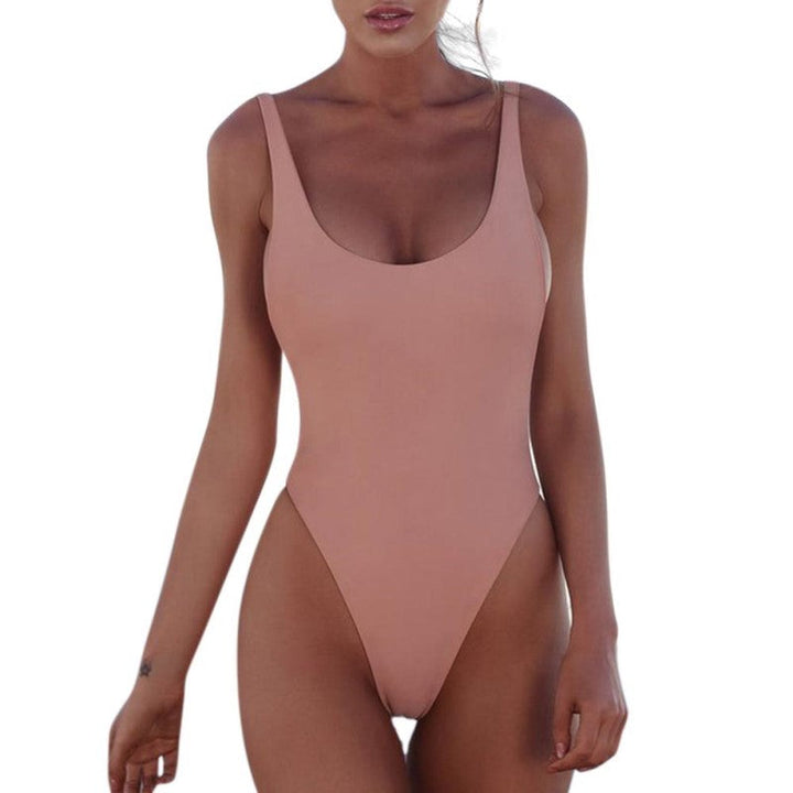 Comfortabele high waist monokini voor dames, een elegante en moderne keuze voor strandmode.