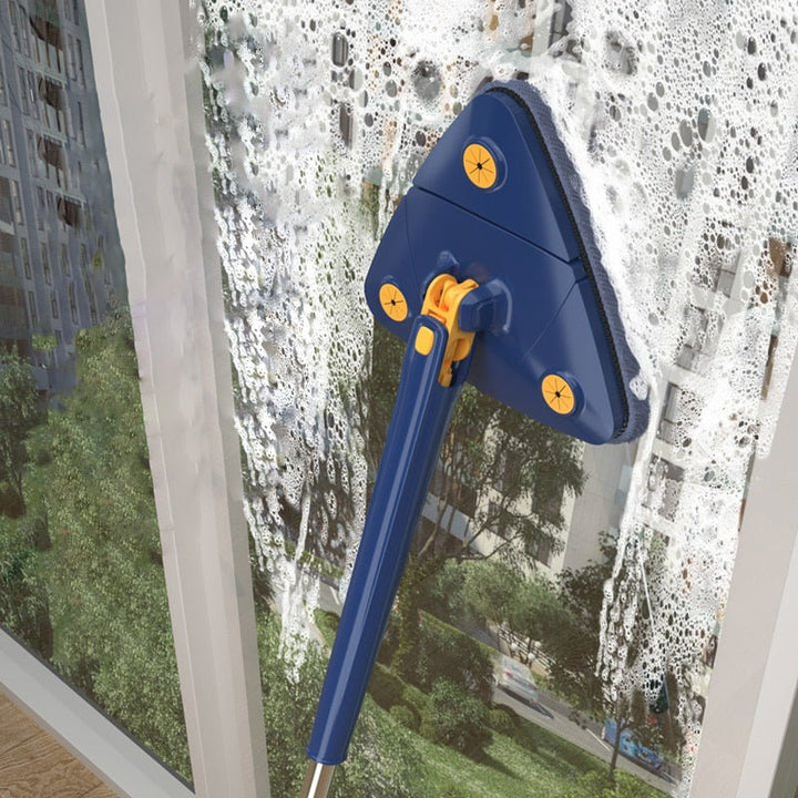 Efficiënte microvezel dweil en mop set (2 doeken) voor moeiteloze en streeploze reiniging van je huisvloer.