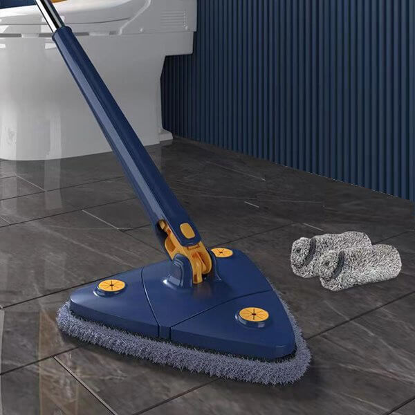 Twee meegeleverde zachte microvezel doeken voor de 360° schoonmaakmop, ideaal voor een grondige vloerreiniging.