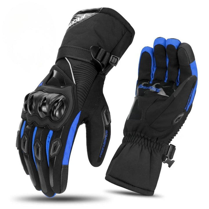 Warme en winddichte unisex winterhandschoenen. Bieden maximale isolatie en comfort tijdens het motorrijden.