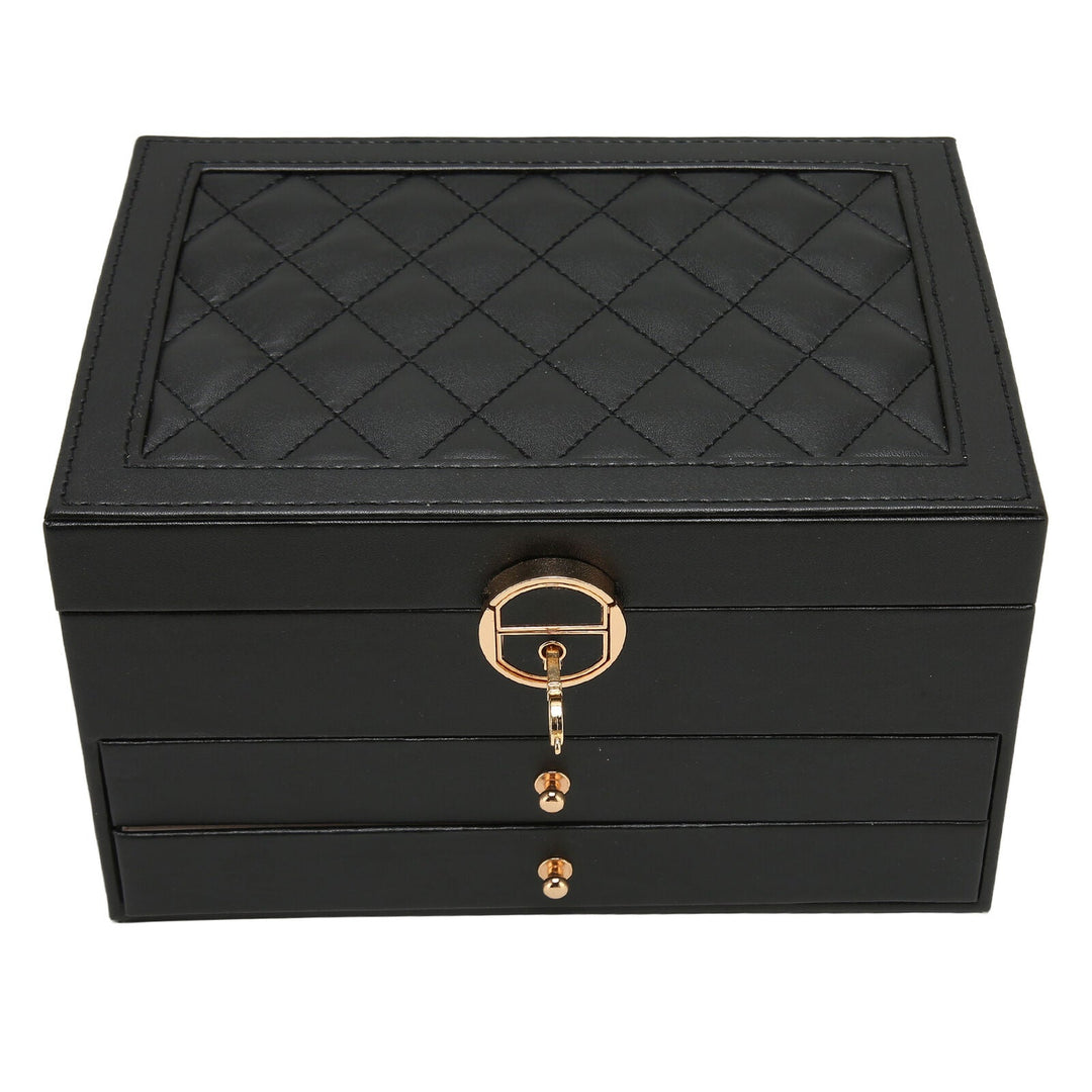 Sieradenbox met fluwelen voering, beschermt kostbare accessoires tegen krassen.