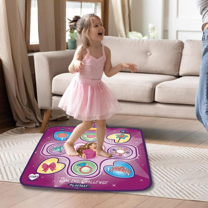 "Muzikale LED dansmat voor kinderen met anti-slip design, educatieve elementen en kleurrijke verlichting voor binnen en buite