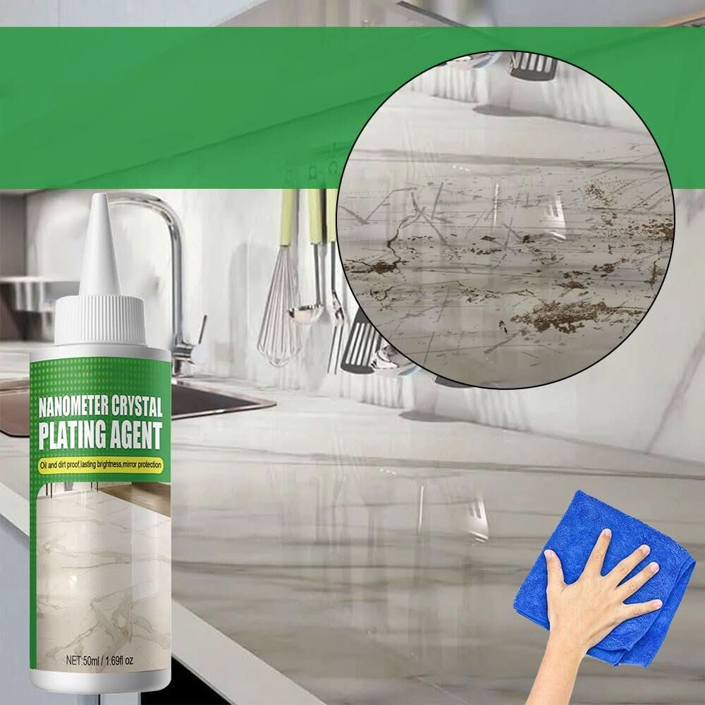 NanoShine steen impregneer middel voor marmeren vloeren, zorgt voor diepe reiniging, vlekverwijdering en duurzame glans.