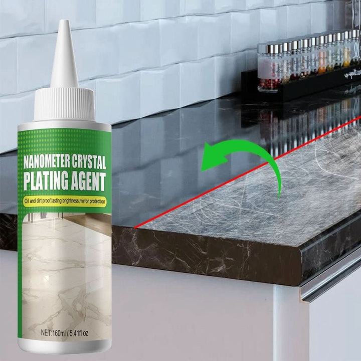 NanoShine steen coating fles voor directe hoogglans en bescherming van marmer, graniet en andere stenen.