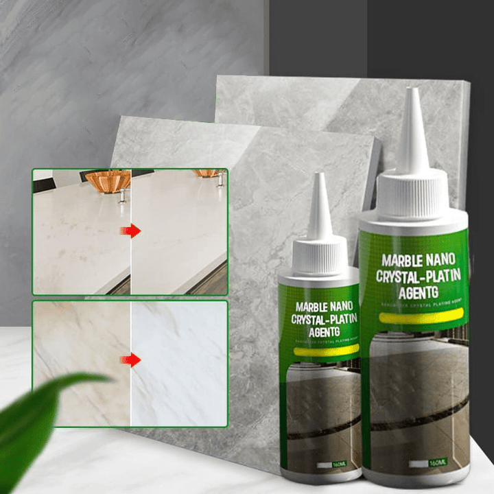 NanoShine steen bescherming voor keukenbladen, ideaal voor graniet en marmer onderhoud, creëert een vlekbestendige, glanzende laag.