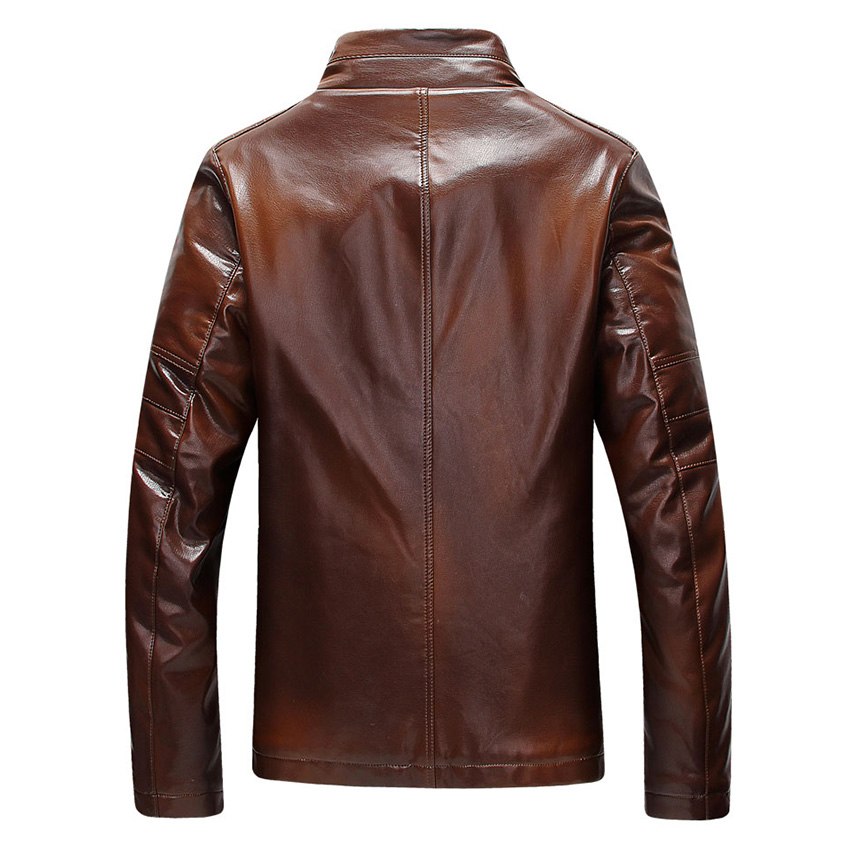 Bruine heren motorjas in wild west stijl, robuust en vintage, ideaal voor een casual look.
