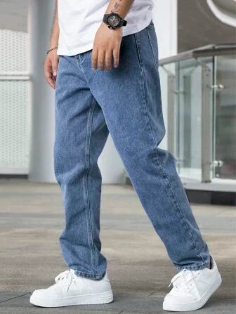 Heren straight fit jeans voor dagelijks comfort en stijl, een veelzijdige casual herenbroek.