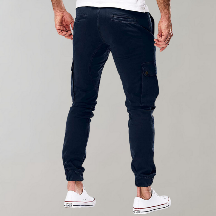 Heren Cargo Broek Noah in wit, een frisse, stijlvolle keuze voor lente en zomer comfort.