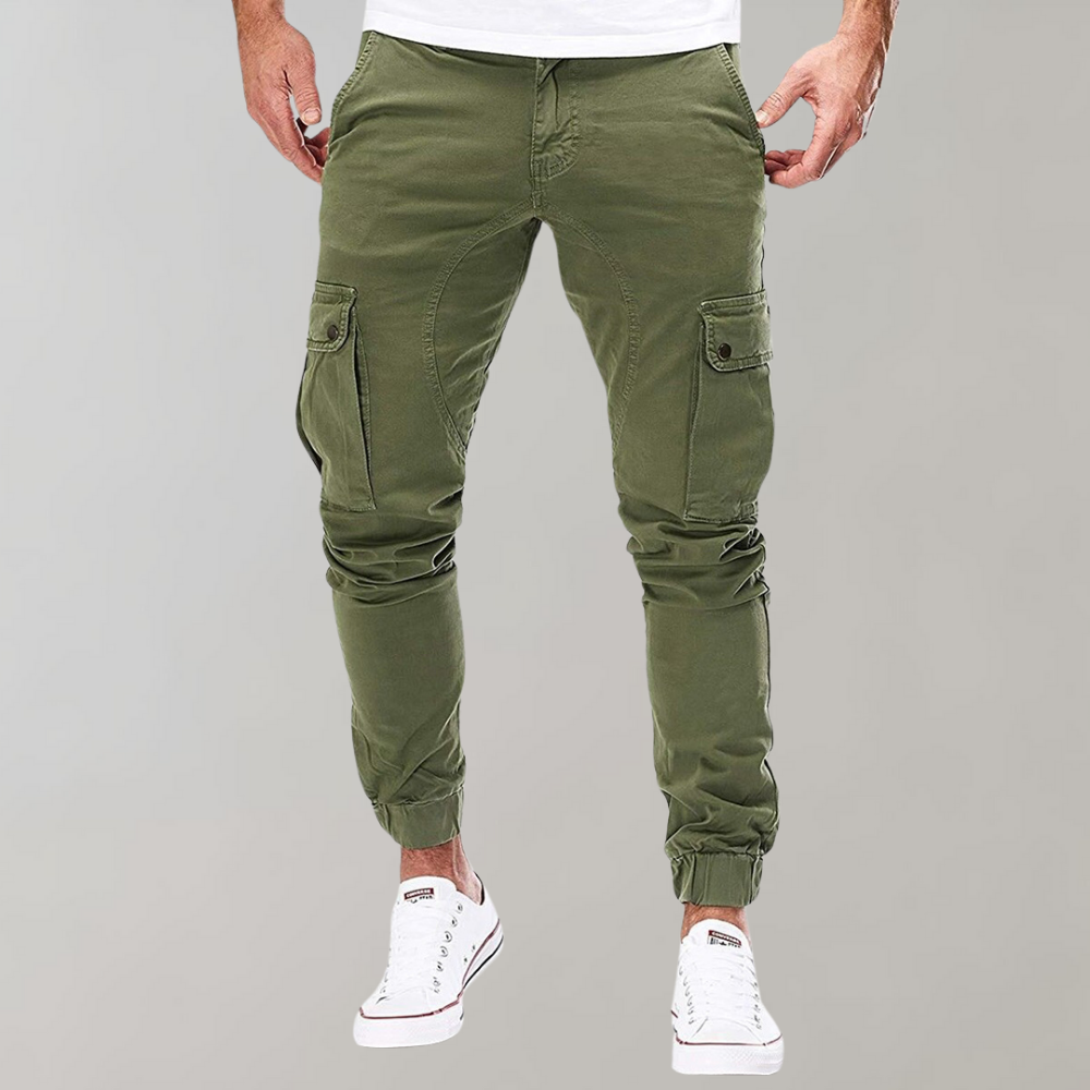 Veelzijdige Heren Cargo Broek Noah in diverse kleuren, geschikt voor casual en sportieve outfits.
