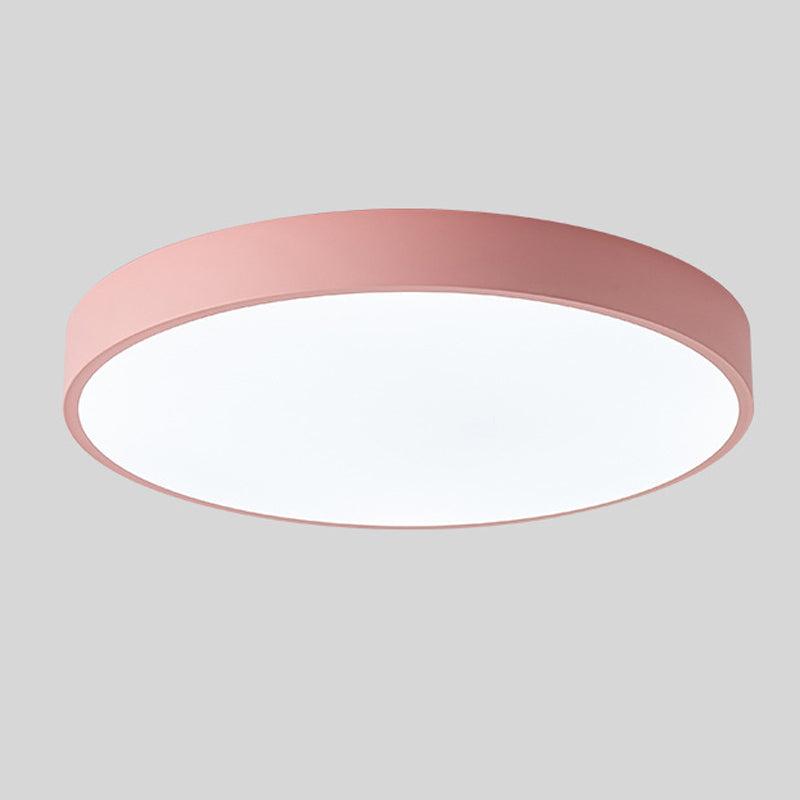 Roze Macaroon plafondlamp, sfeervolle verlichting in de slaapkamer of kinderkamer.