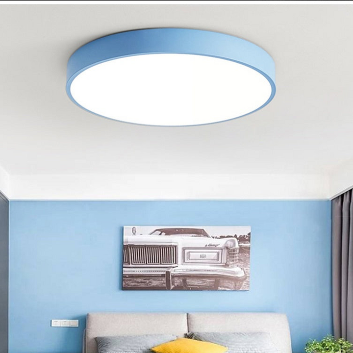 Moderne Macaroon slaapkamer plafondlamp, stijlvol design voor een rustige sfeer.