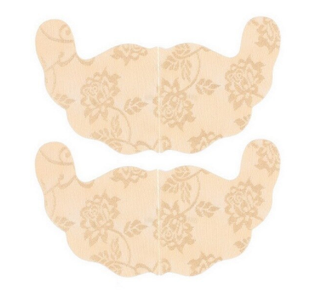 Comfortabele dames borststickers met kanten design, geven een discrete lift.