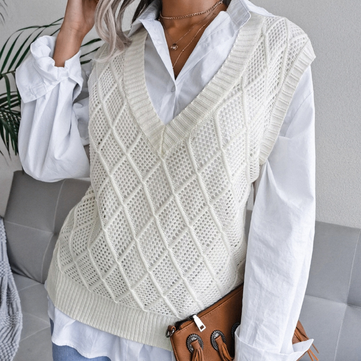 Dameskleding: Trendy gebreide trui voor dames, comfortabel en stijlvol, perfect voor herfst- en winteroutfits.