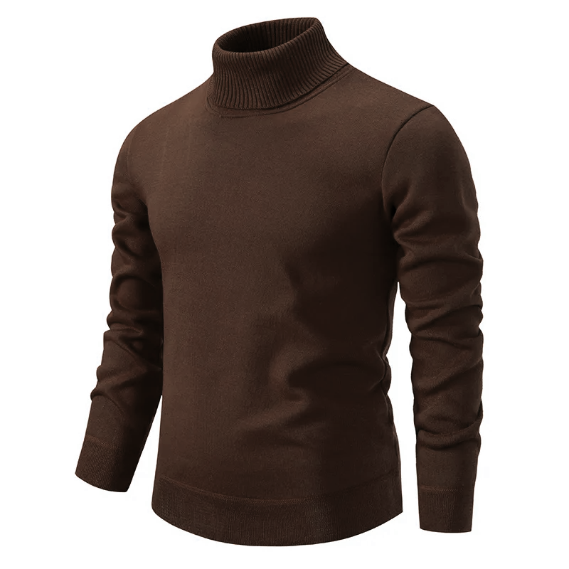 Heren coltrui van 100% scheerwol, warm en comfortabel, ideaal voor wintermode.