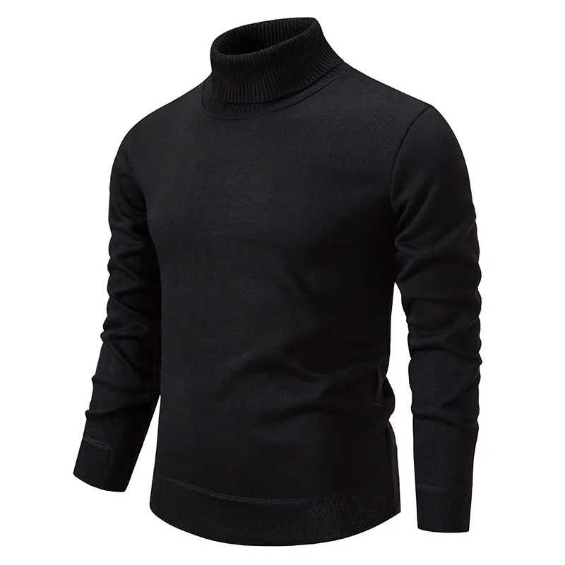 Comfortabele heren coltrui in zachte scheerwol, een warm en essentieel winter item.