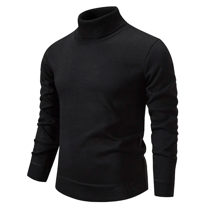 Comfortabele heren coltrui in zachte scheerwol, een warm en essentieel winter item.