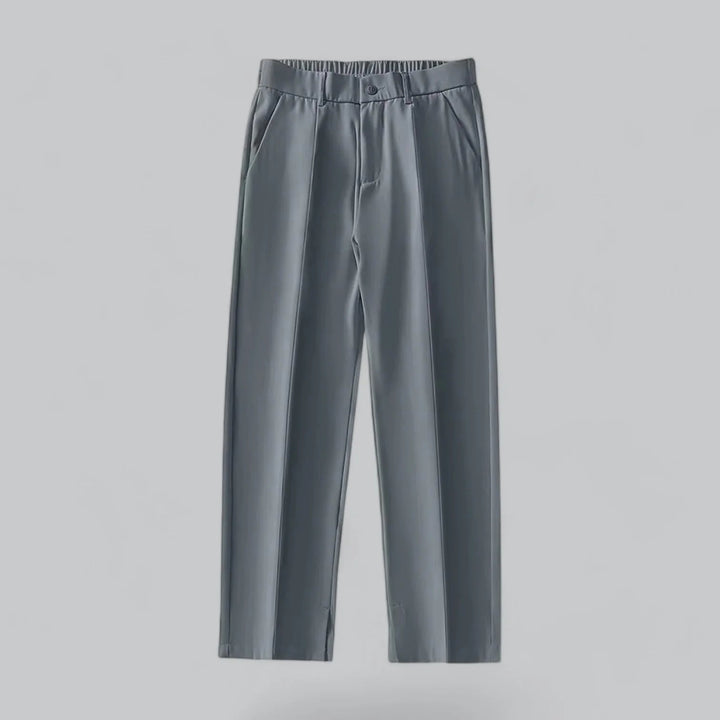 Veelzijdige heren broek met wijde pijpen, geschikt voor zowel casual als geklede zomeroutfits.