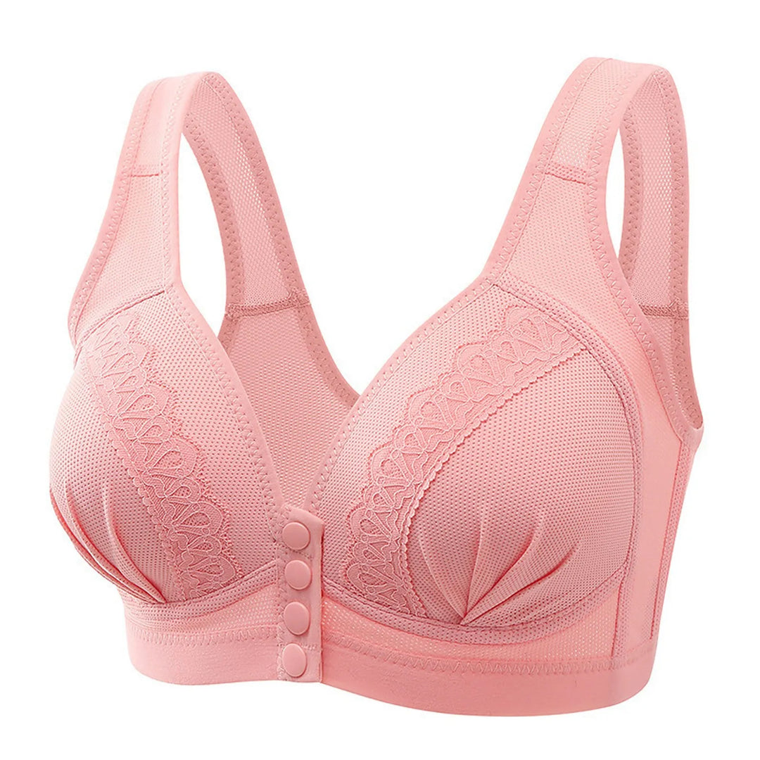 Beugelloze comfort bh met voorsluiting voor dames, zacht en perfect onder elke outfit.