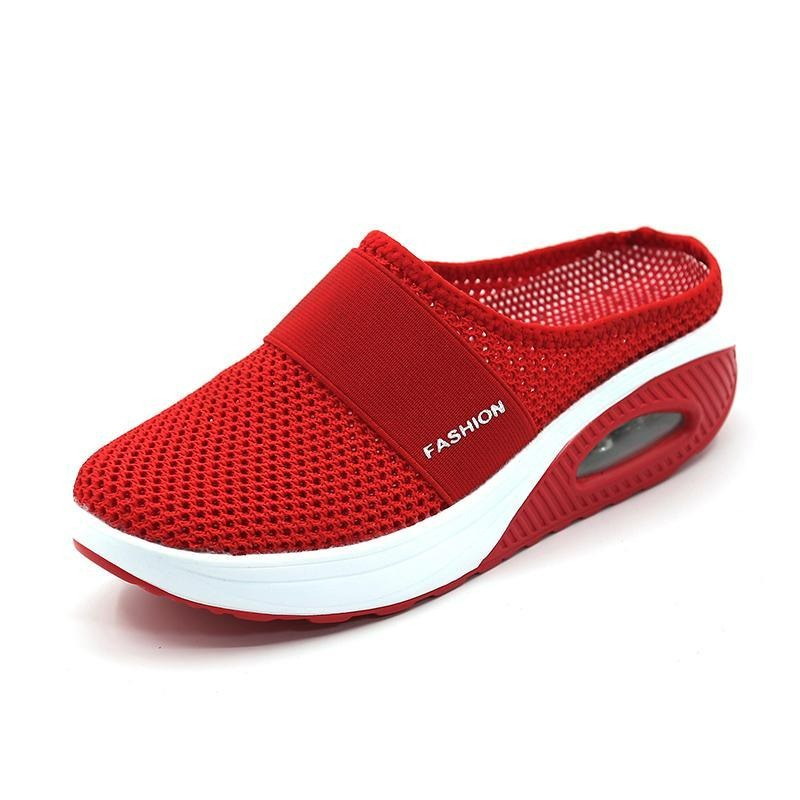 Orthopedische dames instappers met luchtkussen technologie voor superieure demping, ondersteuning en comfort.