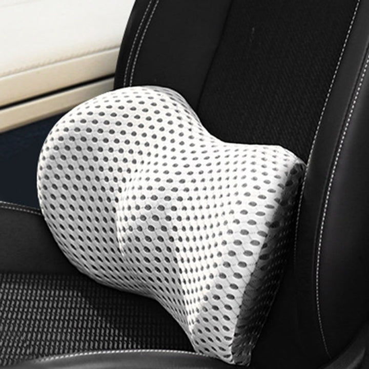 Comfortabel autokussen voor lendensteun, perfect voor lange ritten en rugpijn verlichting met traagschuim.